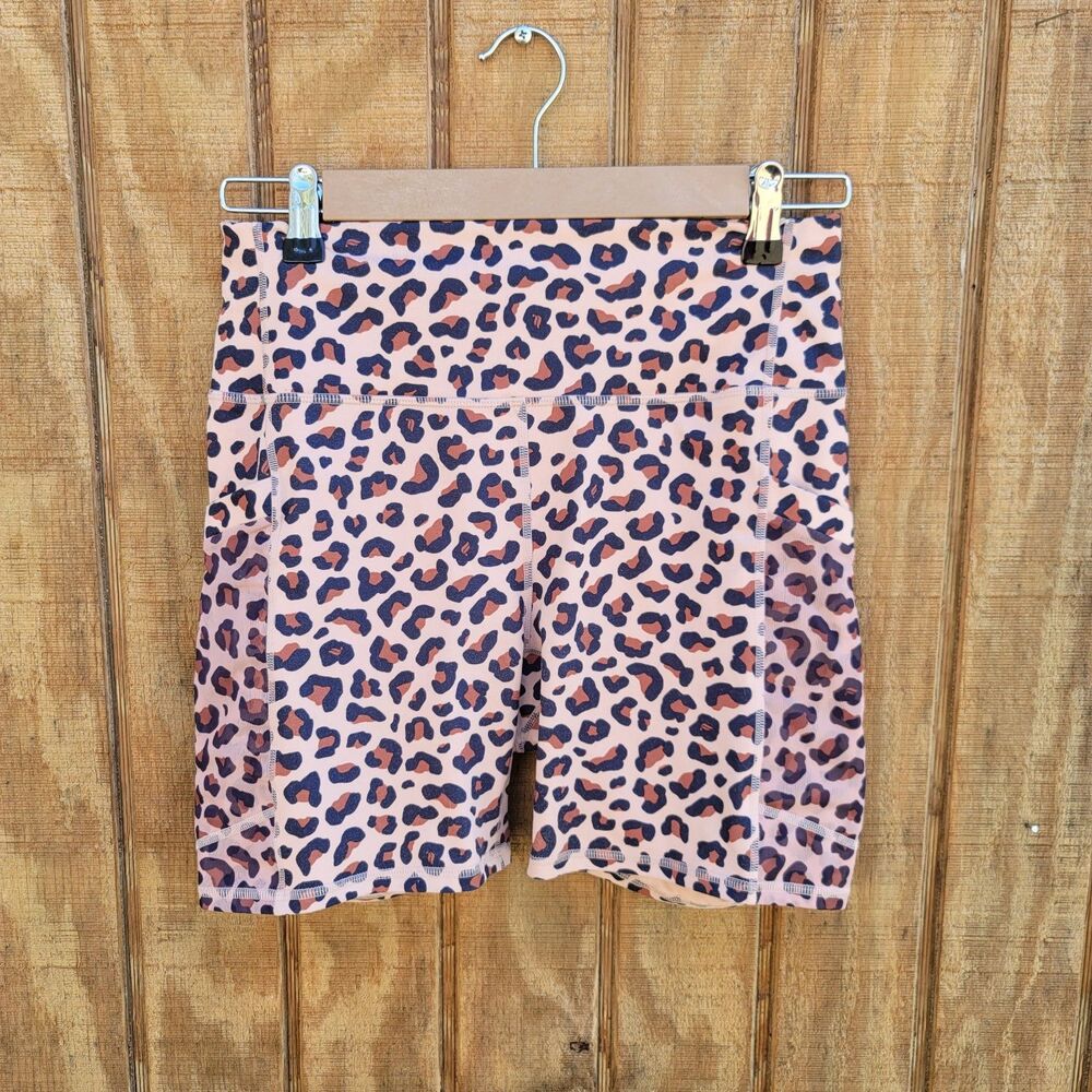 Fabletics PowerHold Cheetah Print Shorts NO SIZE TAG Used Fabletics Size Chart